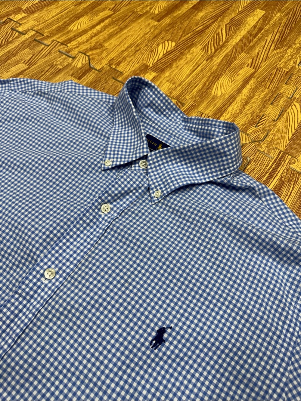 Ralph Lauren Men's SLIM FIT 100% Cotton Stretch Gingham Check Shirt Size XXL